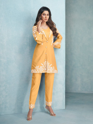 MARUTIWORLD Women Ethnic Top Pant Set
