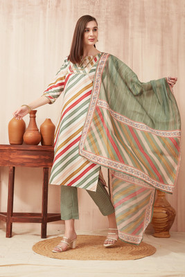 Tabahi Women Kurti Pant Dupatta Set