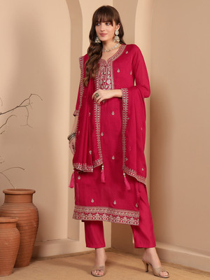 SHOPPING QUEEN Women Kurta Pant Dupatta Set