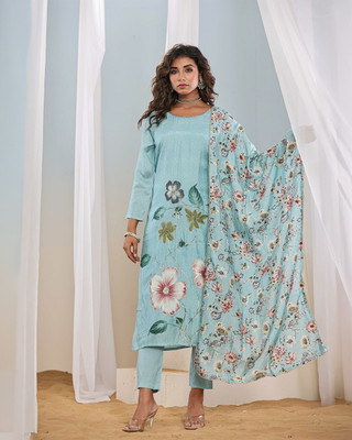 ETHICS FASHIONABLES Woven Kurta, Dhoti Pant & Dupatta Set
