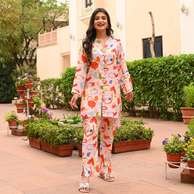 Moda Rapido Top Palazzos Co-ords Set