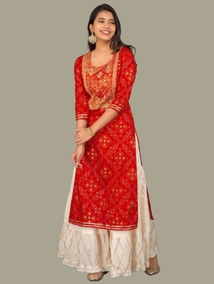 KALDARI Women Kurta Sharara Set