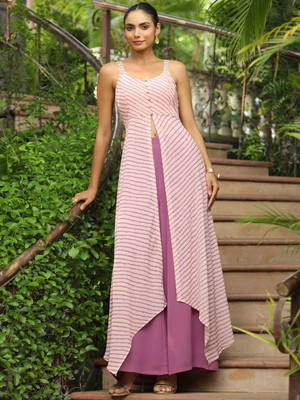 Janasya Women Kurta Pant Set