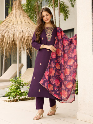 NAVLIK Women Kurta Pant Dupatta Set