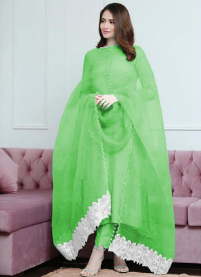 DD's creation Women Kurta Pant Attached Dupatta Set