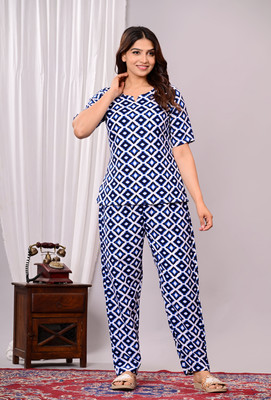 RAMBAAN CREATION Women Ethnic Top Pyjama Set