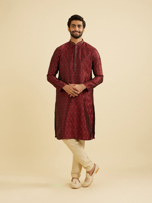 MANYAVAR Men Kurta Pyjama Set