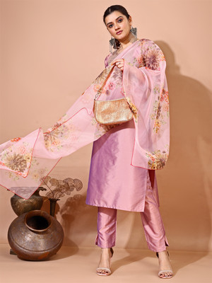 ZIVETI FASHION Women Kurti Pant Attached Dupatta Set