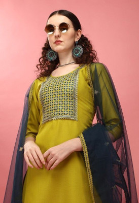 HouseOfCommon Women Kurta Pant Dupatta Set