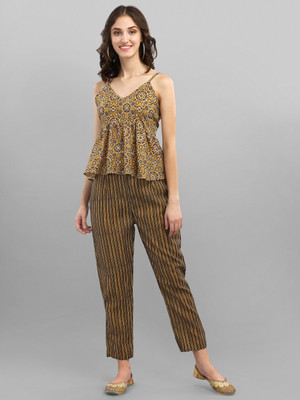 GUFRINA Women Ethnic Top Pant Set