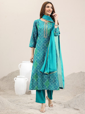 LIBAS Women Kurta Pant Dupatta Set