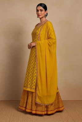 Sangria Women Kurta Sharara Dupatta Set