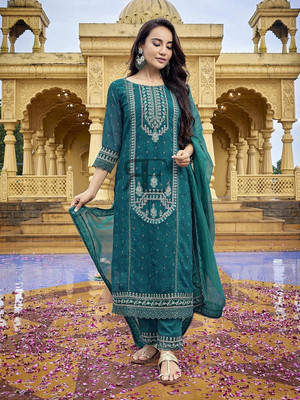 Royal Export Women Kurta Pant Dupatta Set