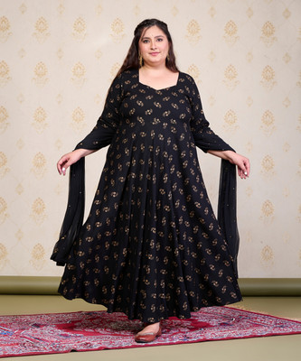 PrettyPlus by Desinoor.com Women Kurta Attached Dupatta Set