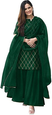 BhavyEnterprise Women Kurta Palazzo Dupatta Set