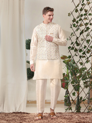 PRO ETHIC Men Kurta Pant Ethnic Jacket Set