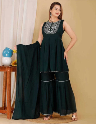 etima Women Kurta Sharara Dupatta Set