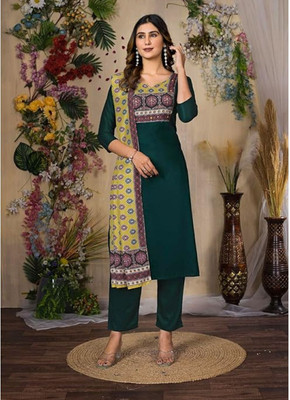 Varamya Women Ethnic Top Pant Set