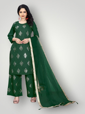 HOC's Women Kurta Palazzo Dupatta Set