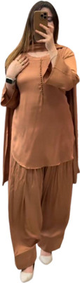 VIBHULEHENGA Women Ethnic Top Palazzo Dupatta Set