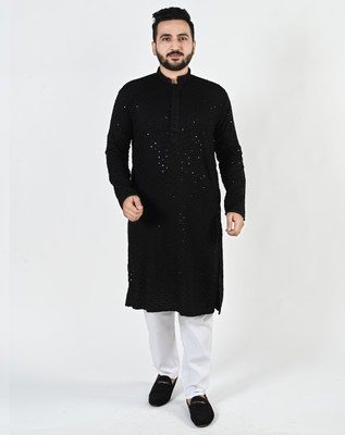 Qtsy Men Kurta Pyjama Set