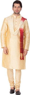 VASTRAMAY Men Kurta Churidar Dupatta Set