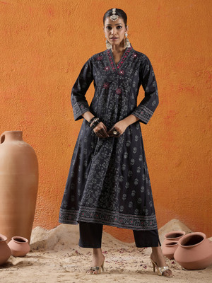 Indo Era Women Kurta Pant Dupatta Set
