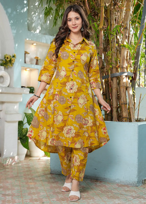 SKYDYEING Women Kurta Palazzo Set