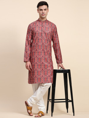 SKAVIJ Men Kurta Pyjama Set