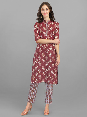 RIEKA Women Kurti Pant Set