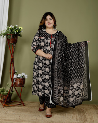 GYAPTI Women Kurta Pant Dupatta Set