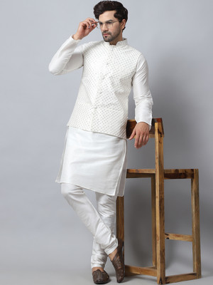 B BEN Men Kurta Pyjama Ethnic Jacket Set