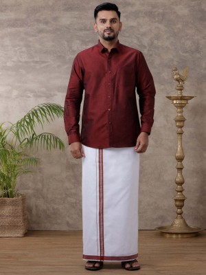 Ramraj Cotton Men Shirt Dhoti Set