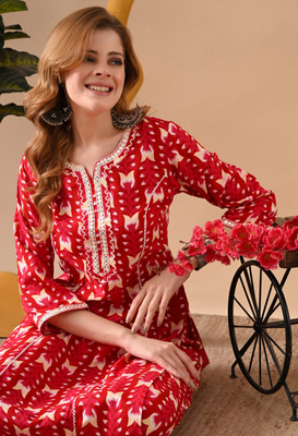 KJFAB Women Kurta Pant Set