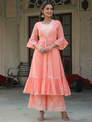 Juniper Women Pant Ethnic Jacket Set