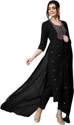 Glorytax Women Kurti Pant Dupatta Set