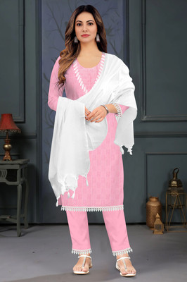 Aqqis Collection Women Kurti Pant Dupatta Set