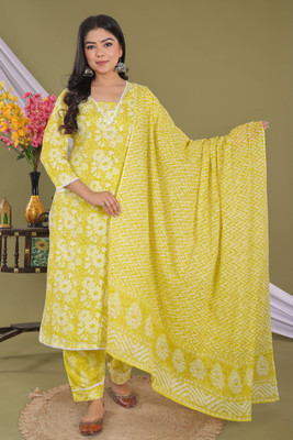 PARTHVI Women Kurta Pant Dupatta Set