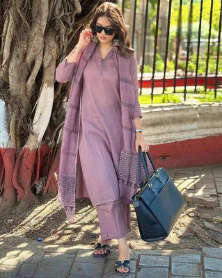 PILUDI HOUSE Women Kurti Pant Attached Dupatta Set