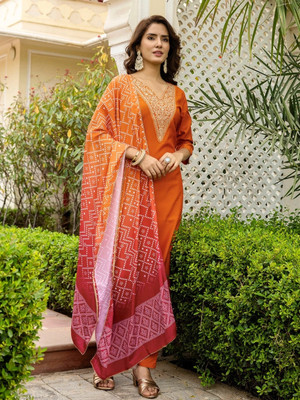 NAVLIK Women Kurta Pant Dupatta Set