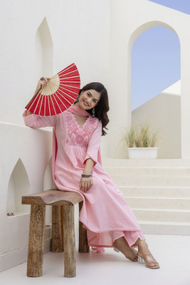 ANOUK Women Kurta Pant Dupatta Set