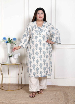 MIRAVAN Women Kurta Palazzo Set