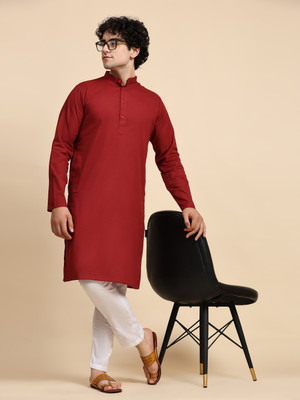 SKAVIJ Men Kurta Pyjama Set