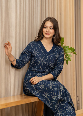 AJMERA FAB Women Kurti Pant Set