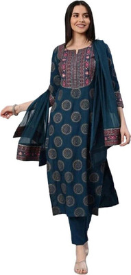 Glorytax Women Kurti Pant Dupatta Set