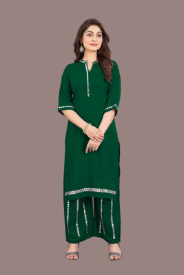 NEXSODE Women Kurta Palazzo Set