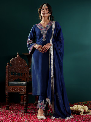 Varanga Women Kurta Pant Dupatta Set
