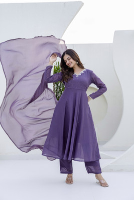 COLORVIBES Women Kurta Pant Dupatta Set