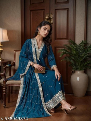 Dharm Fashion Women Kurta Pant Dupatta Set