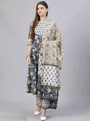 Bairaj Women Kurta Pant Dupatta Set
